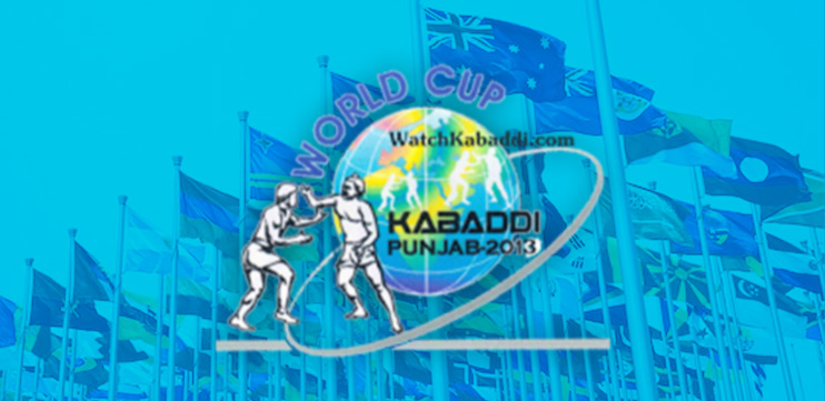 4th Kabaddi World Cup 2013 Participating Teams OR Nations