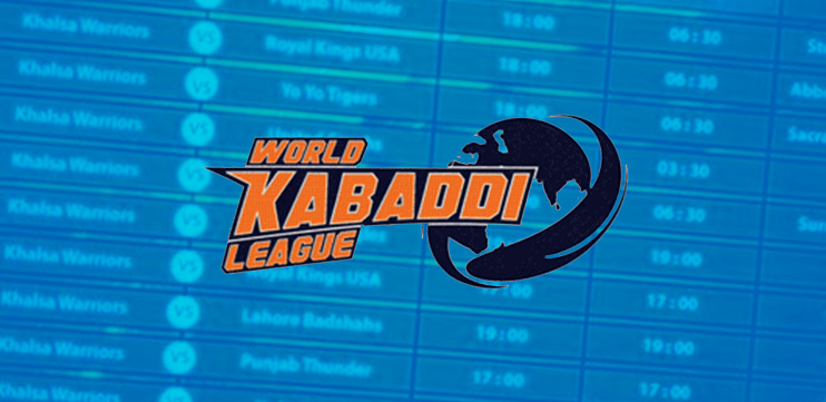 World Kabaddi League 2014 Schedule